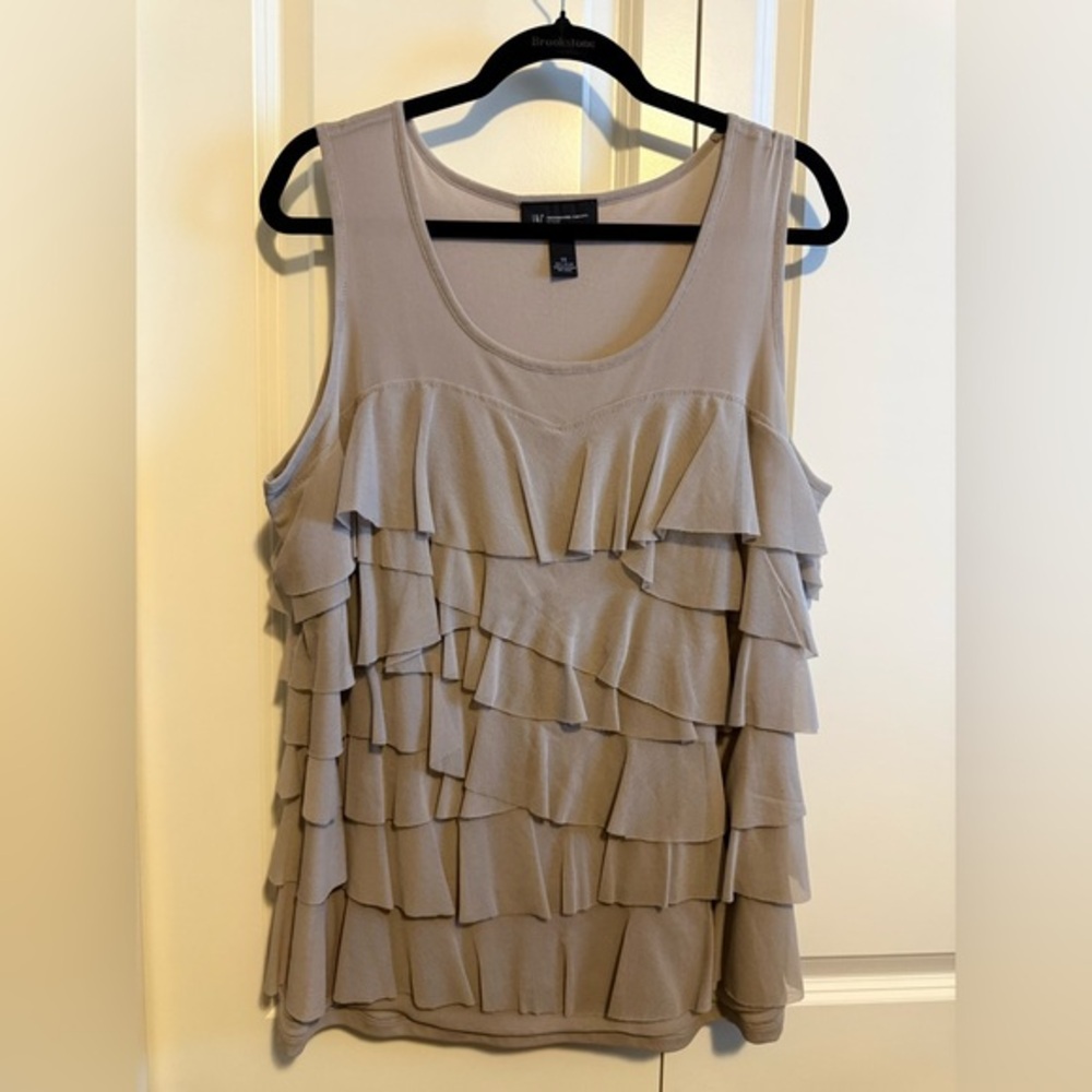 INC International Concepts Light Beige Blouse